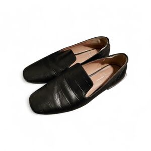 Paolo Elegant Black Textured Loafers